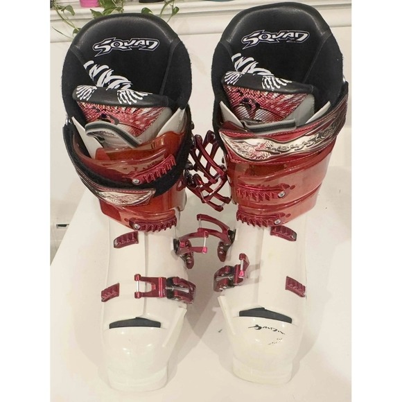 Rossignol‎ Squad Composite Ski Boots 29.5 Mens Red White 4 Buckle Italy Race Fit - Picture 9 of 14